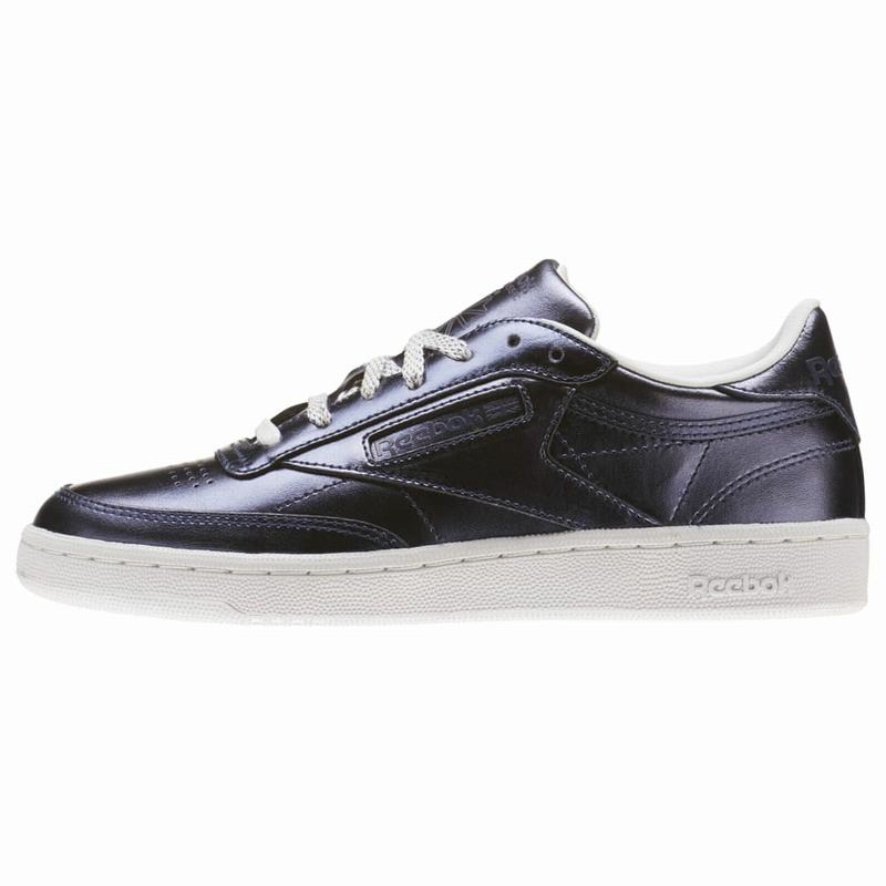 Tenisi Reebok Club C 85 S Shine Dama Albastru Regal Albastri Inchis/Albi Romania AU6063NC